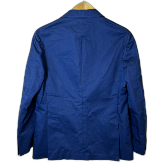 The Gigi Dega NWT Italian Bright Navy Cotton Tailored Blazer Jacket 50/US40 - Picture 8 of 16